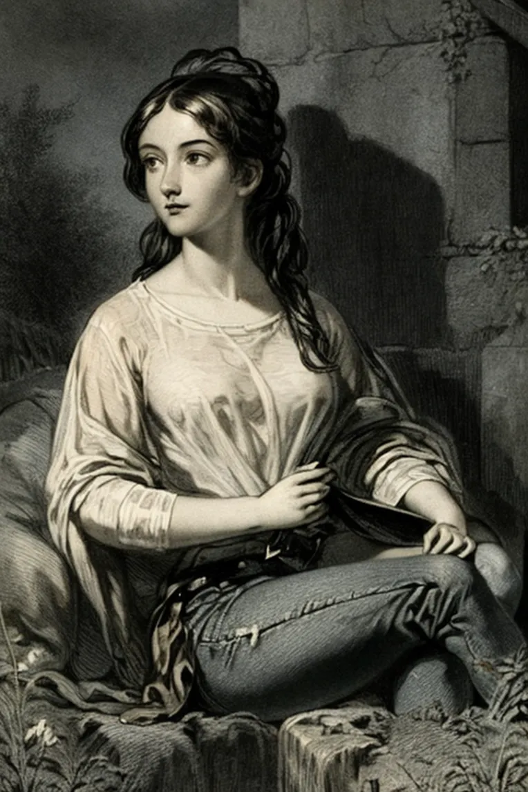 Classic Painting,Traditional Painting Media,Girl,LoRA,SD 1.5