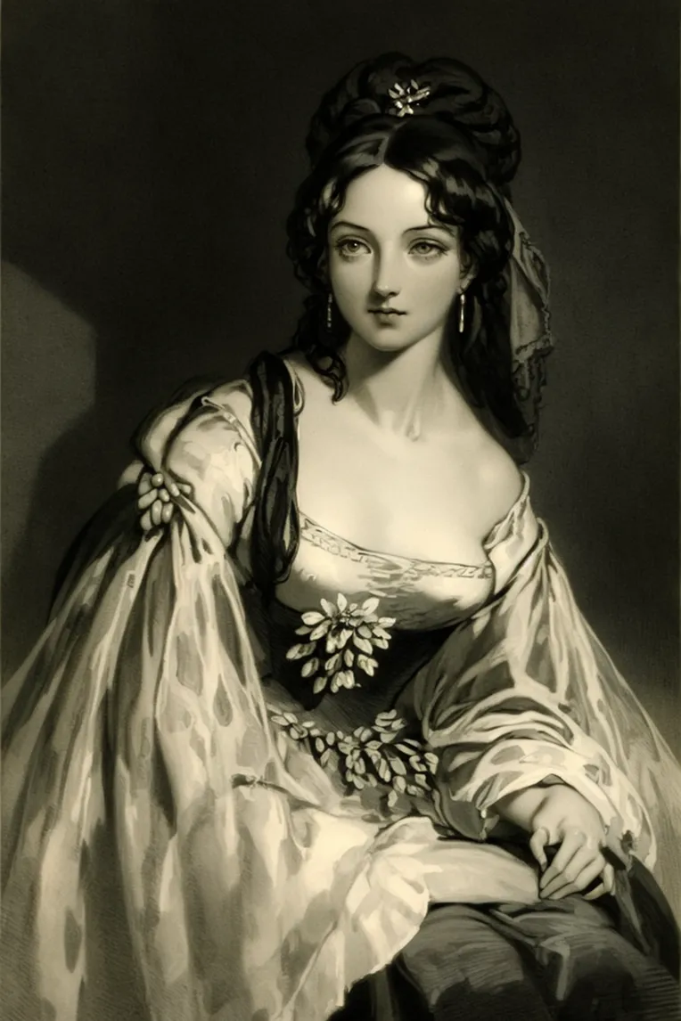 Classic Painting,Traditional Painting Media,Girl,LoRA,SD 1.5