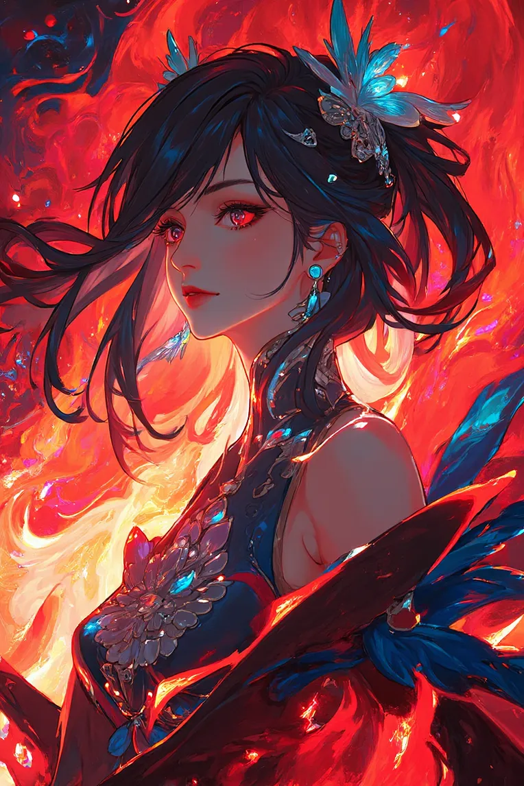 Traditional Painting Media,Girl,Style Boost,LoRA,FLUX.1