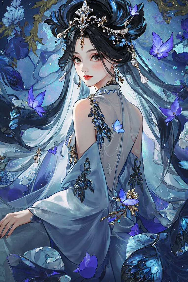Traditional Painting Media,Girl,Style Boost,LoRA,FLUX.1