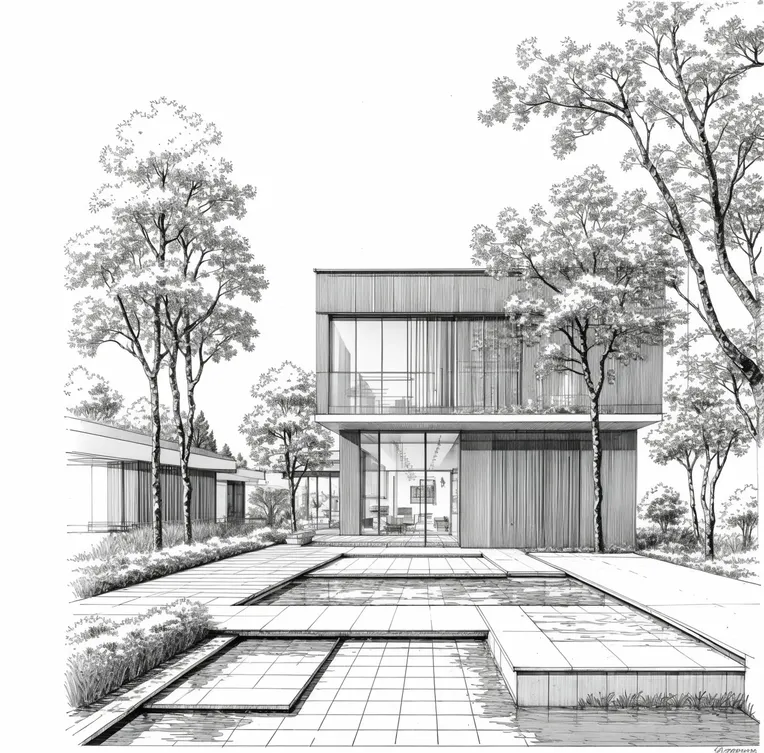 Hand-Drawn,Landscape Design,Space & Scene,LoRA,SD 1.5