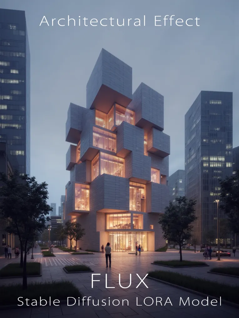 Architectural Design,Building,Style Boost,LoRA,FLUX.1