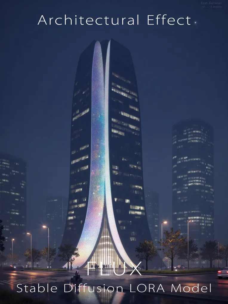 Architectural Design,Building,Style Boost,LoRA,FLUX.1
