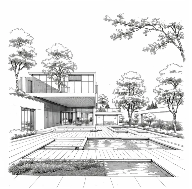 Hand-Drawn,Landscape Design,Space & Scene,LoRA,SD 1.5