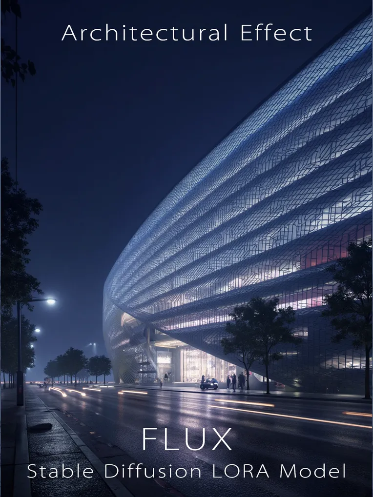 Architectural Design,Building,Style Boost,LoRA,FLUX.1