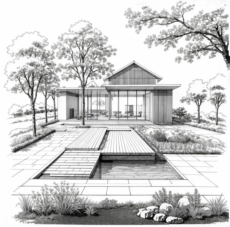 Hand-Drawn,Landscape Design,Space & Scene,LoRA,SD 1.5