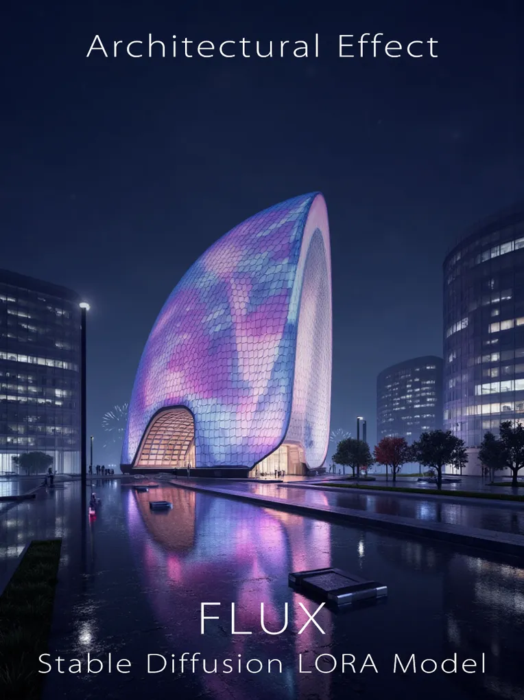 Architectural Design,Building,Style Boost,LoRA,FLUX.1