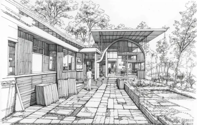 Hand-Drawn,Landscape Design,Space & Scene,LoRA,SD 1.5