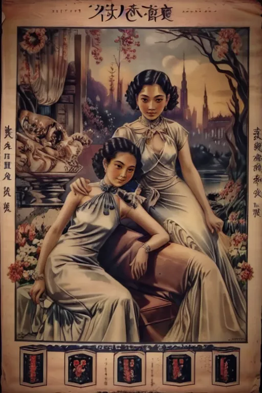 Chinese Style,Background asset,Girl,LoRA,SD 1.5