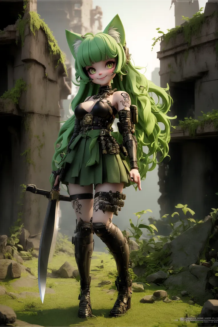 Cartoon style,Digital Painting Media,Girl,LoRA,SD 1.5