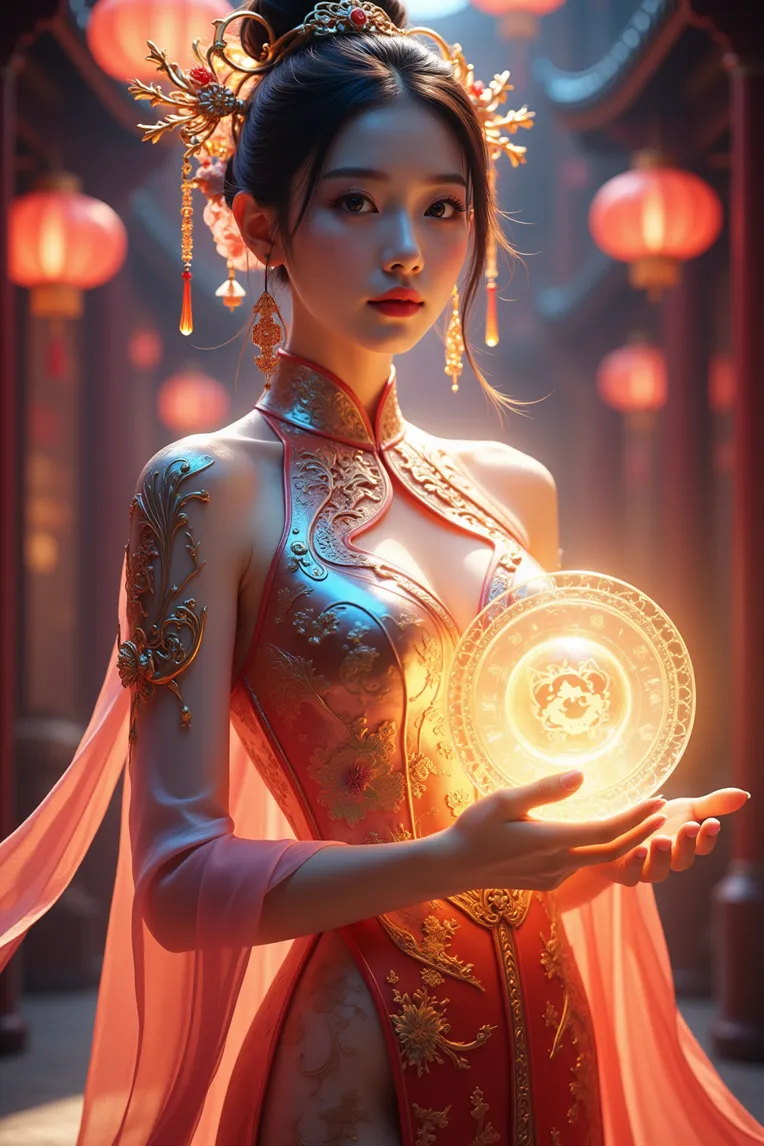 CGI style,Girl,Object Enhance,LoRA,FLUX.1