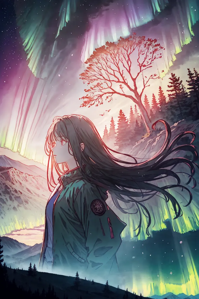 Anime Style,Hand-Drawn,Girl,LoRA,SD 1.5