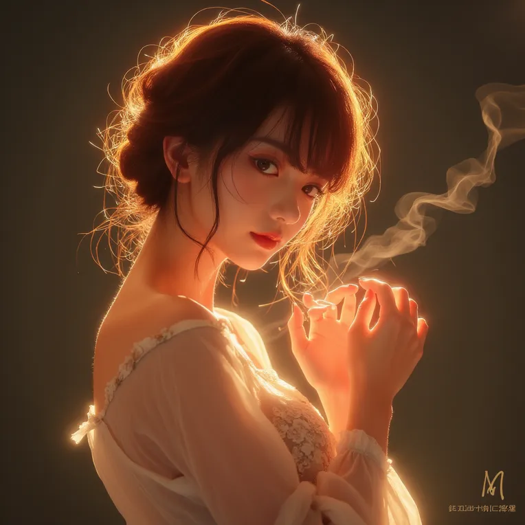 Backlight Girl Backlit portrait-LoRA-milu50nian-Shakker