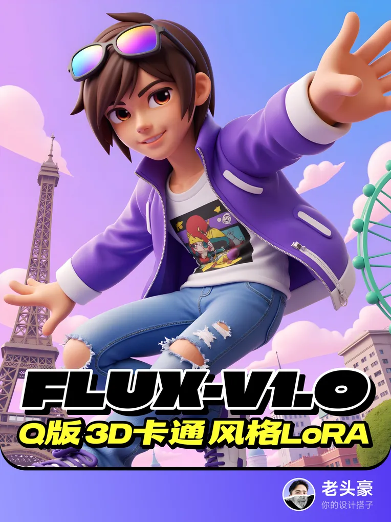 Cartoon style,Boy,IP Character,LoRA,FLUX.1