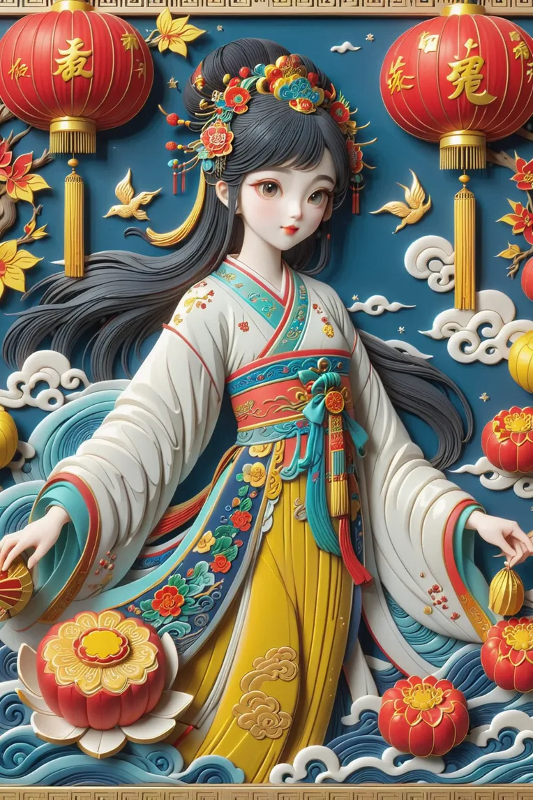 Digital Painting Media,Girl,Style Boost,LoRA,SDXL