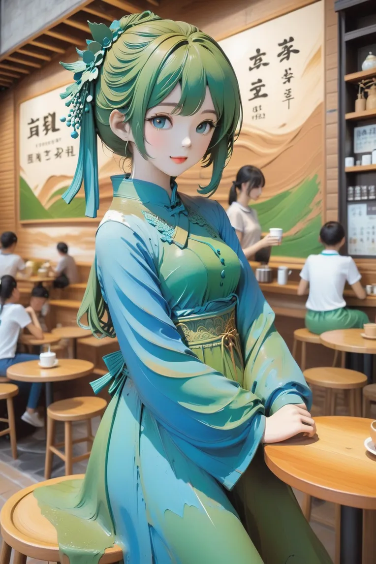 Digital Painting Media,Girl,Style Boost,LoRA,SDXL