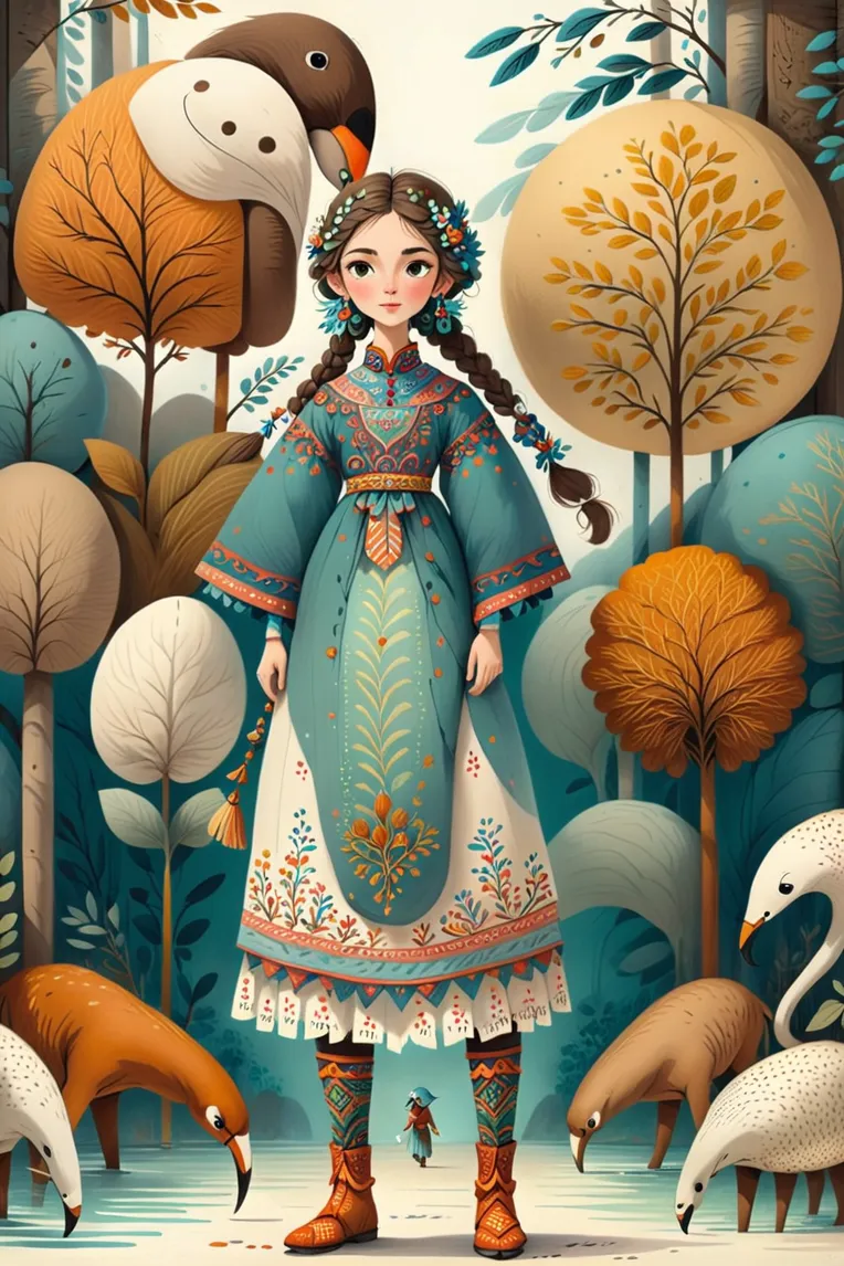Kids' Illustration,Girl,Style Boost,LoRA,SDXL