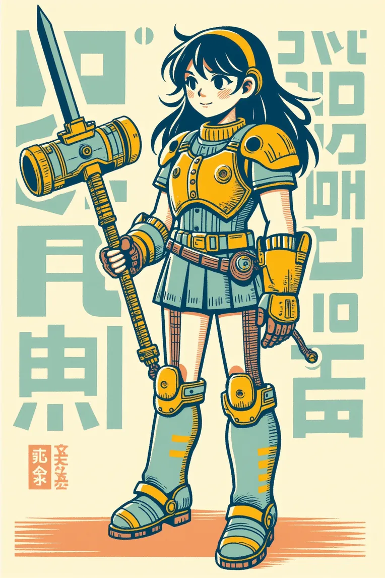 Traditional Painting Media,Girl,Style Boost,LoRA,FLUX.1