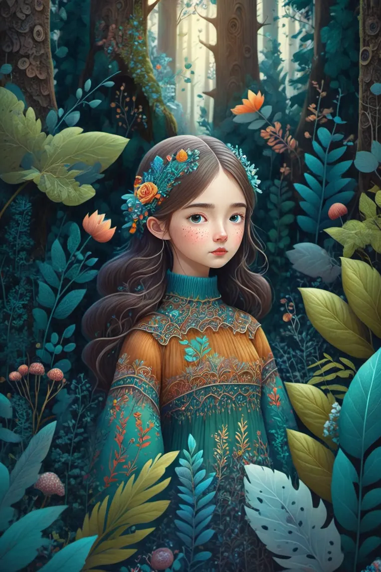 Kids' Illustration,Girl,Style Boost,LoRA,SDXL