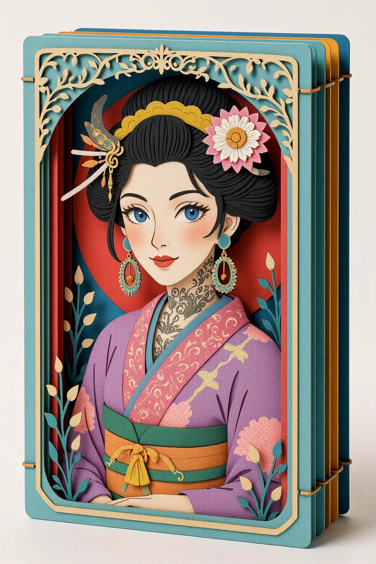 Cartoon style,Girl,Object Enhance,LoRA,FLUX.1