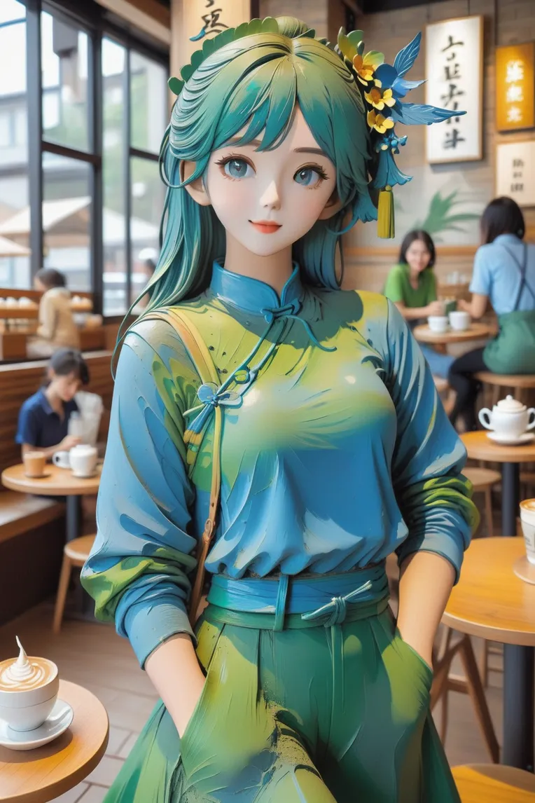 Digital Painting Media,Girl,Style Boost,LoRA,SDXL