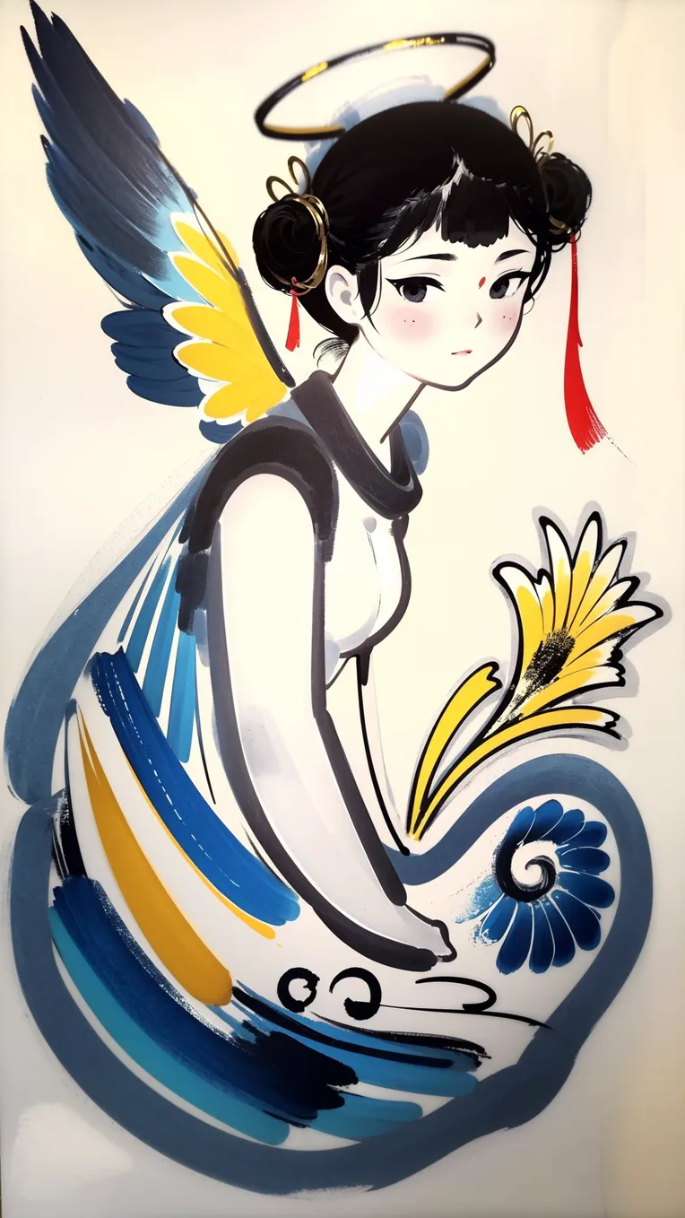 Chinese Style,Traditional Painting Media,Girl,LoRA,SD 1.5