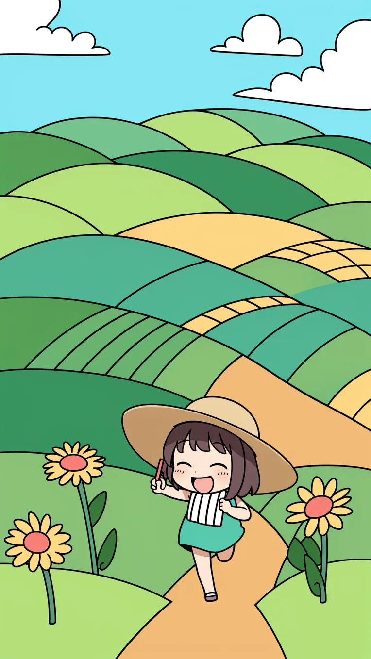 Hand-Drawn,Kids' Illustration,Girl,LoRA,SD 1.5