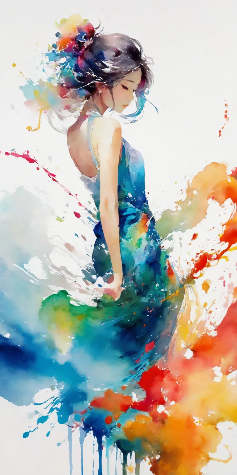 Classic Painting,Traditional Painting Media,Girl,Checkpoint,SDXL