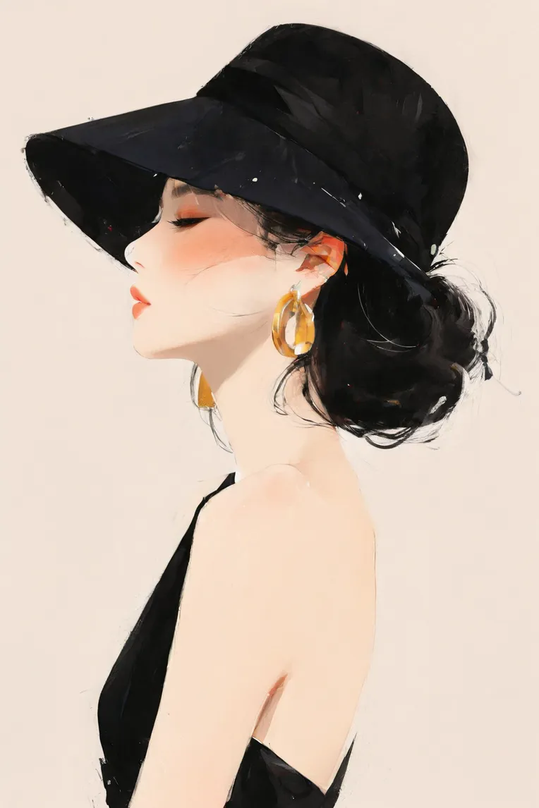 Flat,Hand-Drawn,Traditional Painting Media,LoRA,SDXL
