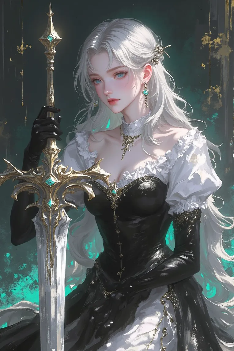 Traditional Painting Media,Girl,Style Boost,LoRA,FLUX.1