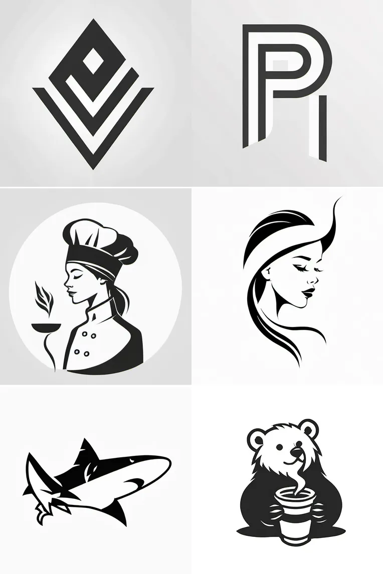 Flat,Logo design,Girl,LoRA,SDXL