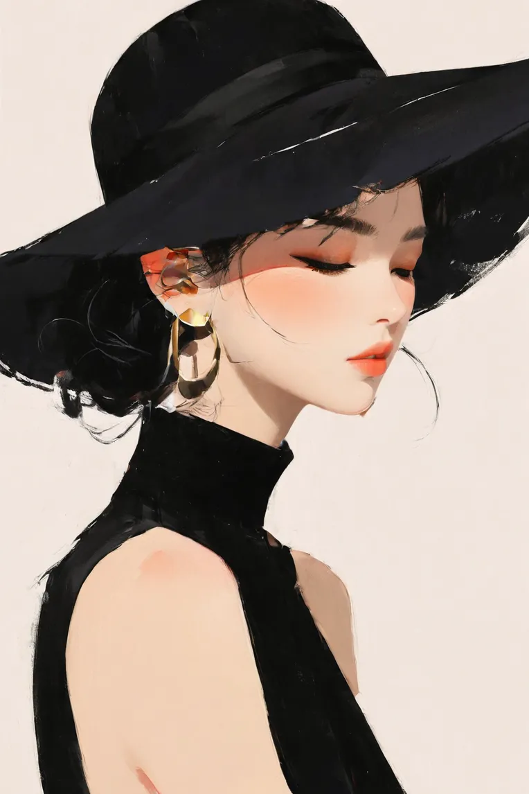 Flat,Hand-Drawn,Traditional Painting Media,LoRA,SDXL