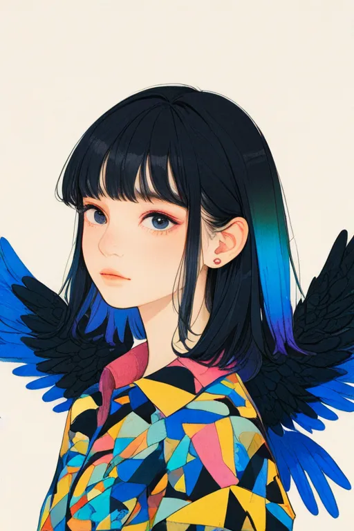 Hand-Drawn,Traditional Painting Media,Girl,LoRA,HunyuanDiT v1.2