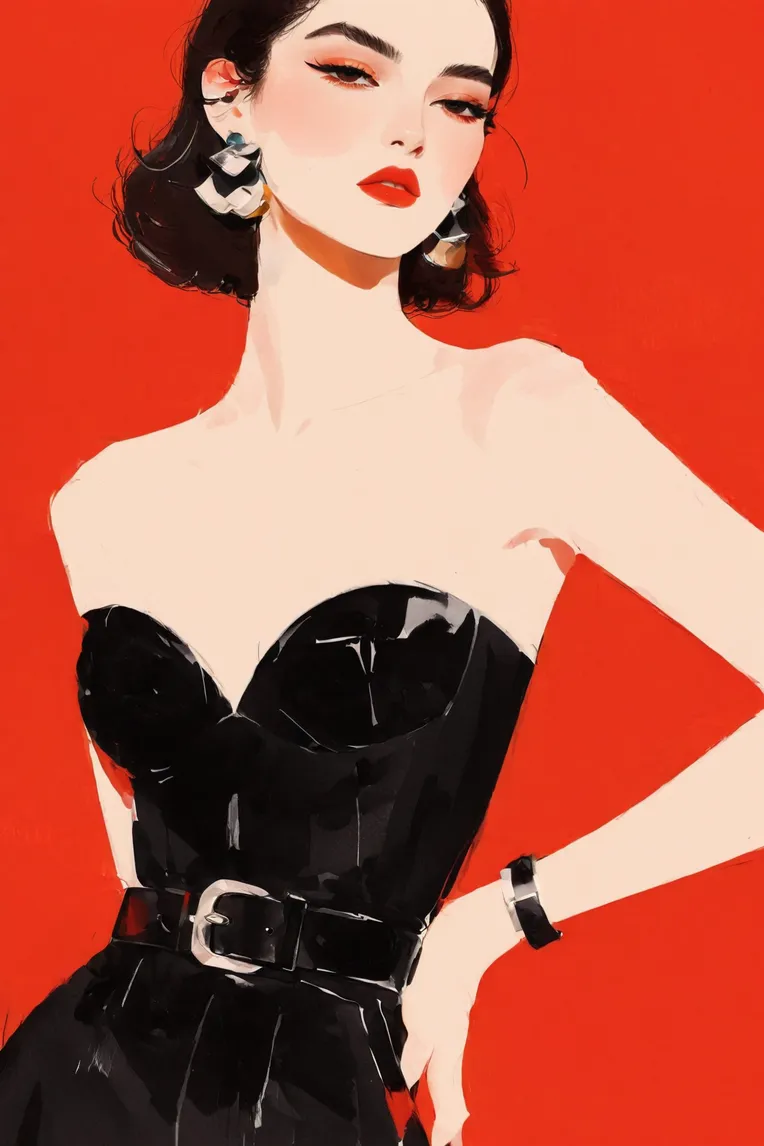 Flat,Hand-Drawn,Traditional Painting Media,LoRA,SDXL