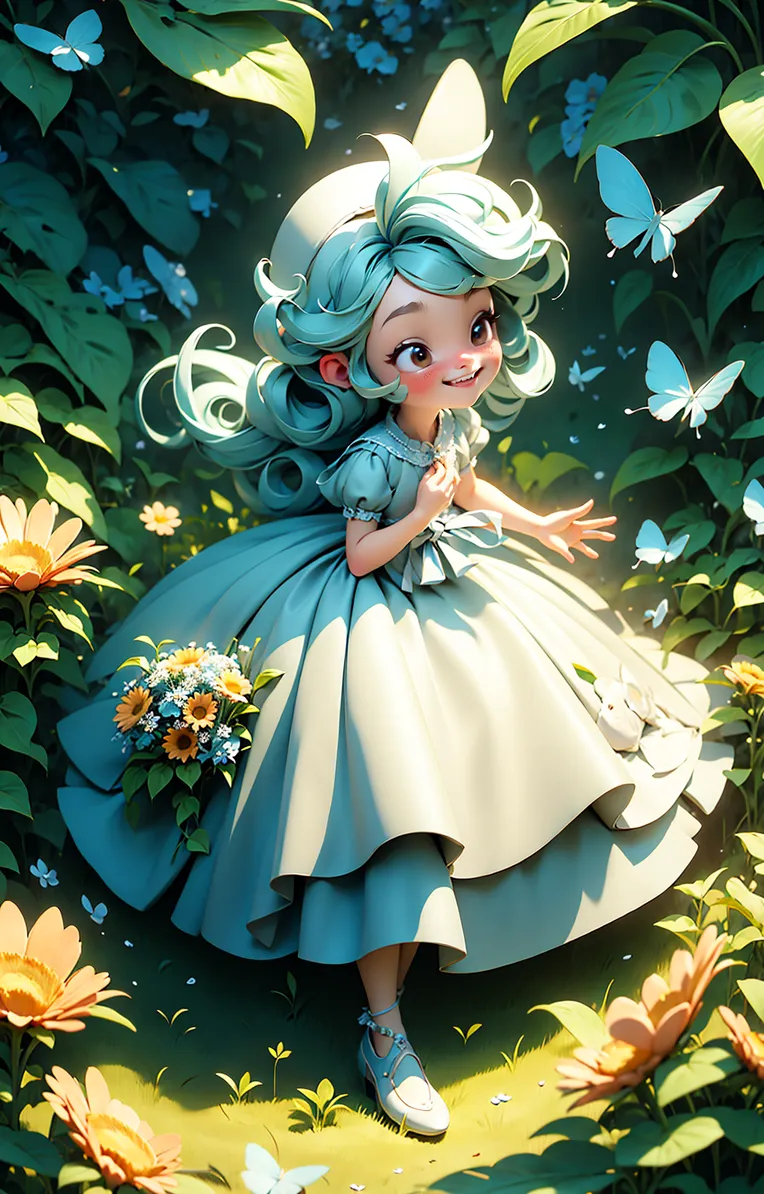 Hand-Drawn,Kids' Illustration,Girl,LoRA,SD 1.5