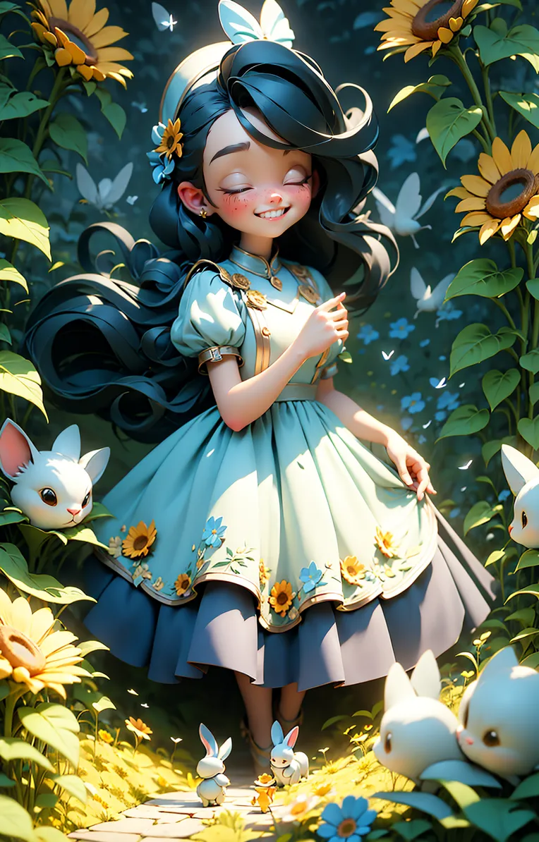 Hand-Drawn,Kids' Illustration,Girl,LoRA,SD 1.5