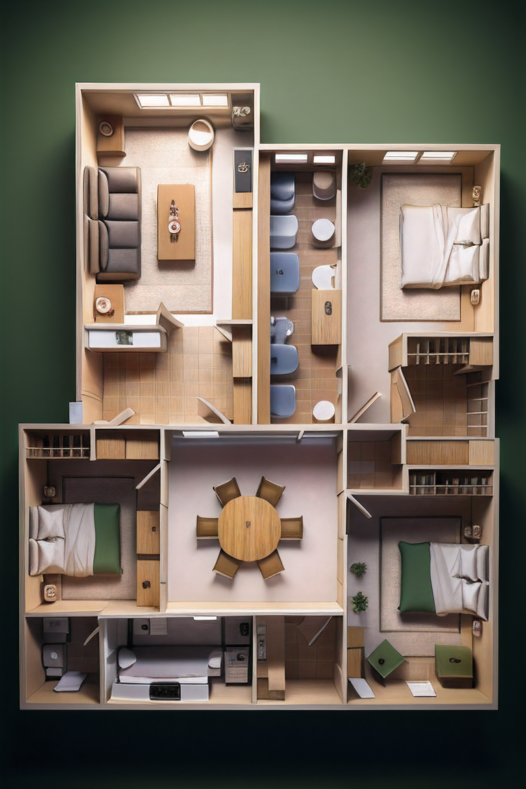 AI绘画-majicMIX realistic 麦橘写实-建筑室内设计扫地僧-AI绘图-LiblibAI