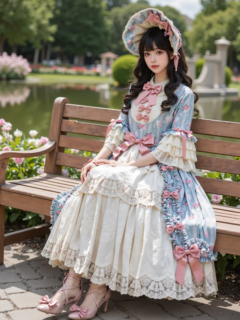 Flux.1 D] Lolita 洛丽塔裙子No.002-LoRA-cyberAngel_-LiblibAI