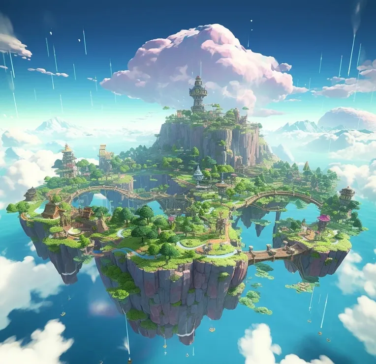 CGI style,Anime Scene,Building,LoRA,SD 1.5