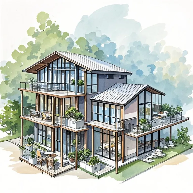 Architectural Design,Building,Style Boost,LoRA,FLUX.1