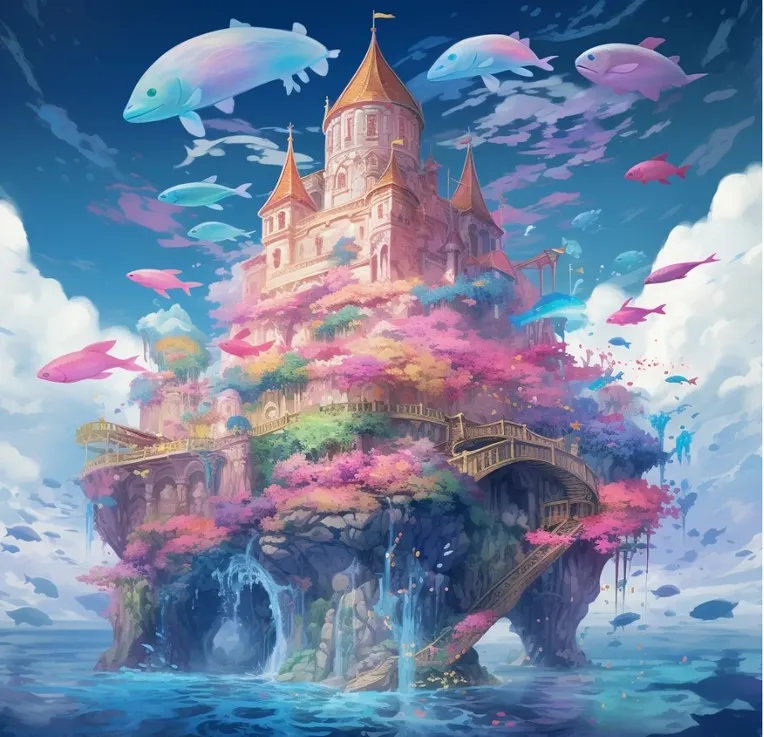 CGI style,Anime Scene,Building,LoRA,SD 1.5