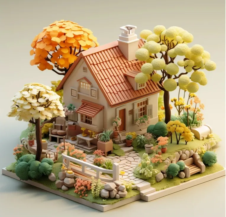 Cartoon style,Digital Painting Media,Building,LoRA,SD 1.5