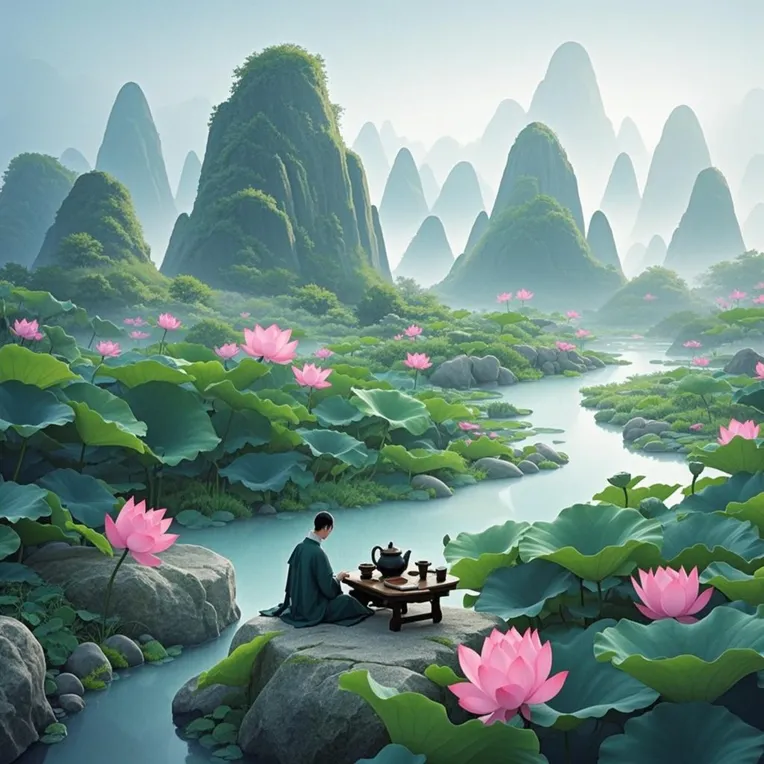 Digital Painting Media,Composition Control,Landscape,LoRA,FLUX.1