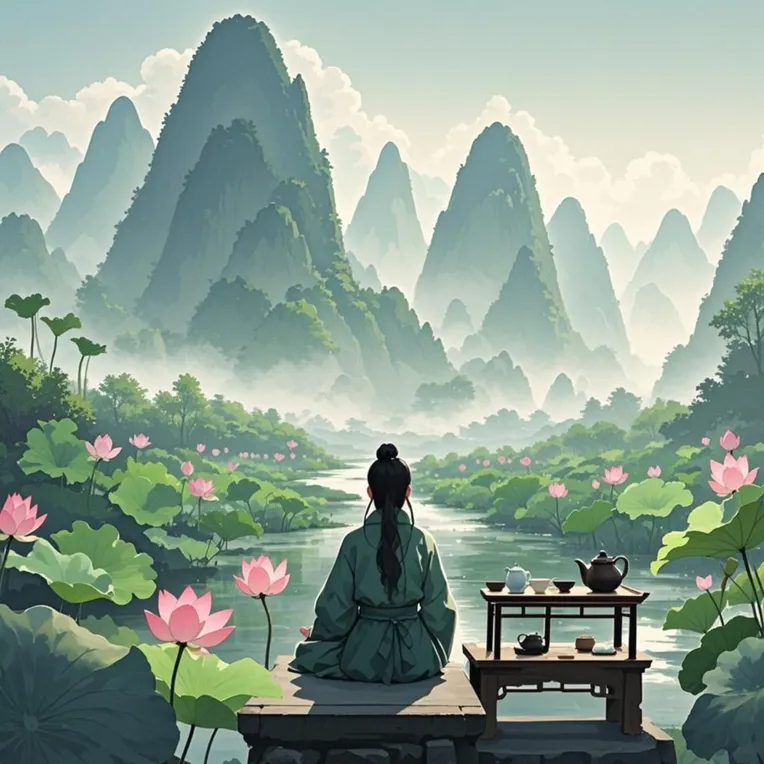 Digital Painting Media,Composition Control,Landscape,LoRA,FLUX.1