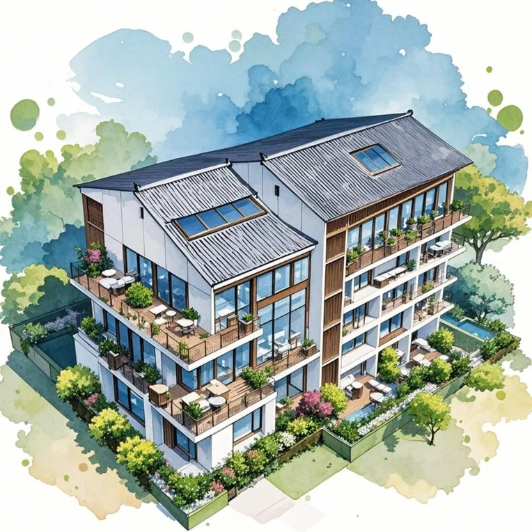 Architectural Design,Building,Style Boost,LoRA,FLUX.1