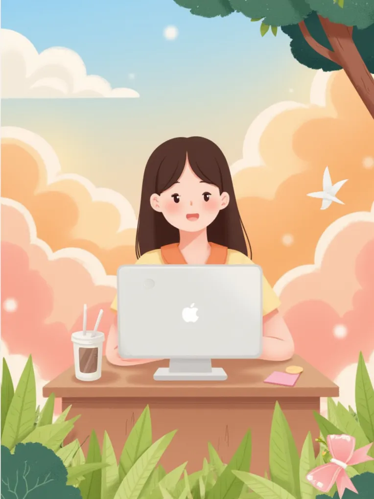 Flat Illustration,Girl,Object Enhance,LoRA,FLUX.1