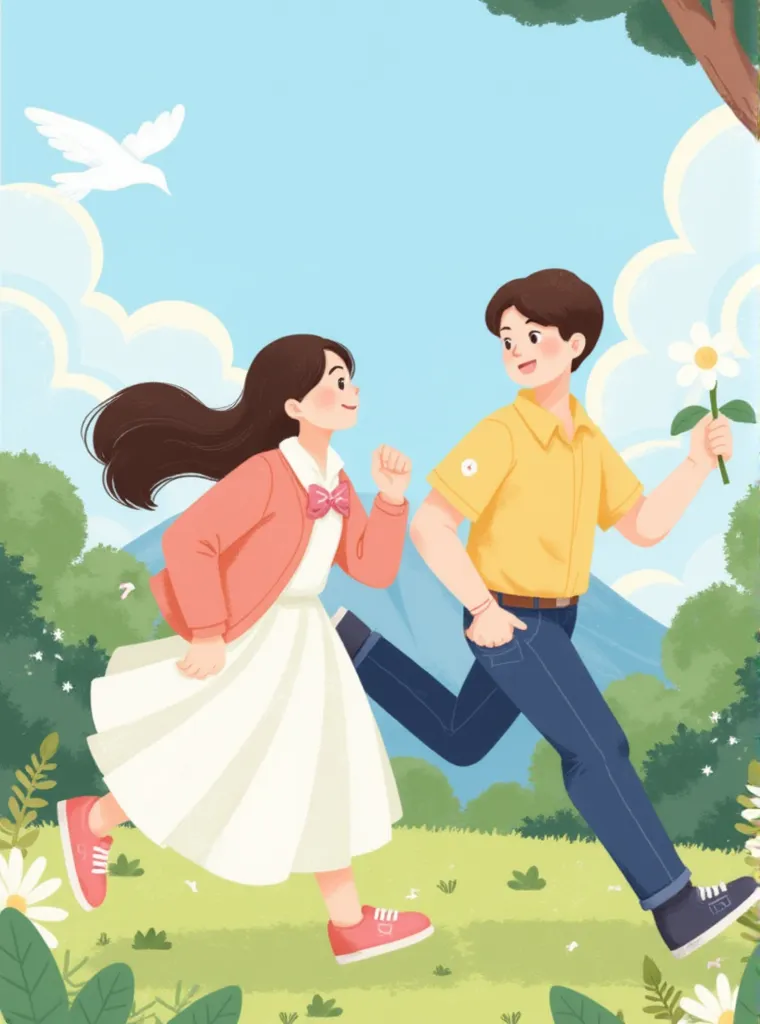 Flat Illustration,Girl,Object Enhance,LoRA,FLUX.1