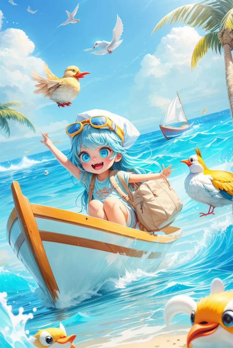 Cartoon style,Anime Scene,Girl,LoRA,SD 1.5