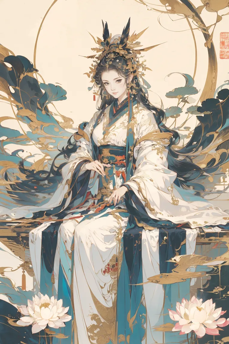 Chinese Style,Traditional Painting Media,Girl,LoRA,SD 1.5