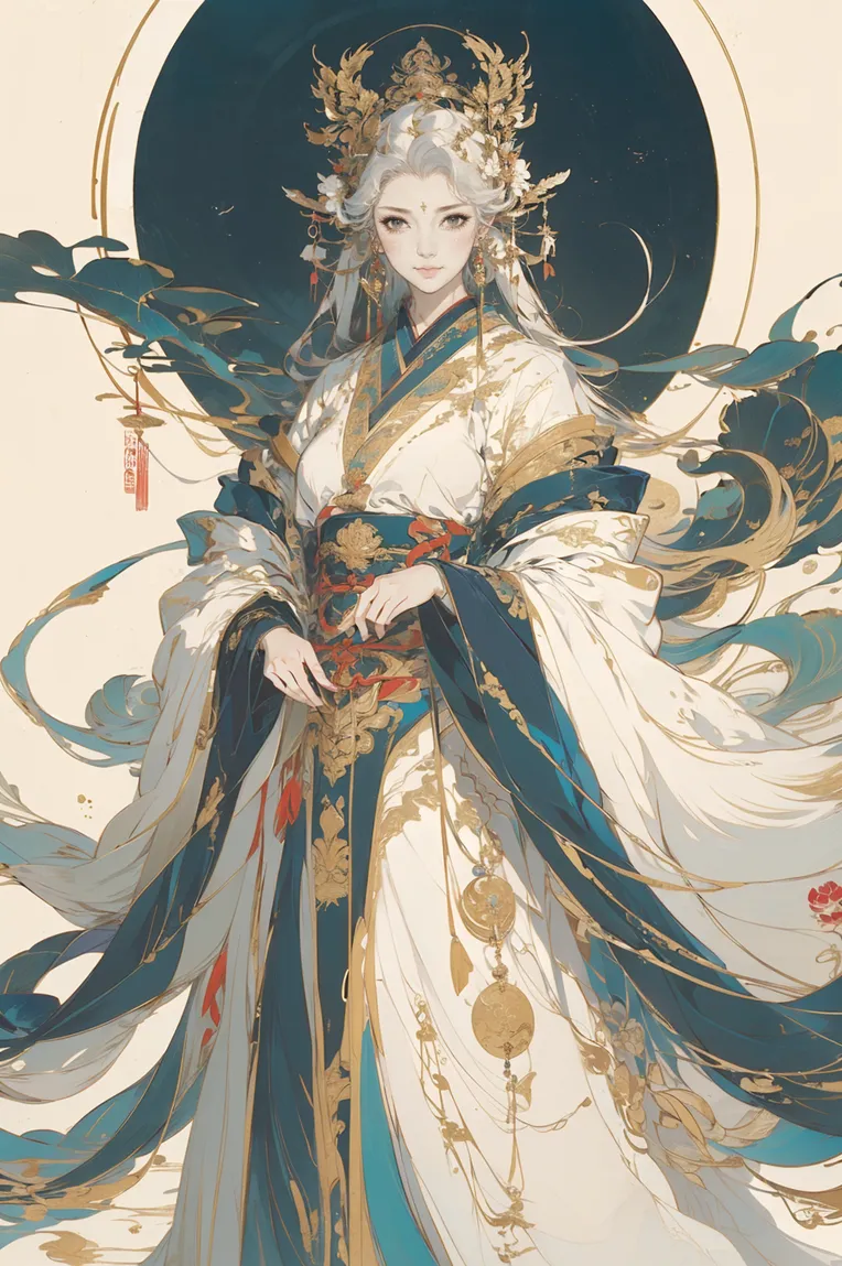 Chinese Style,Traditional Painting Media,Girl,LoRA,SD 1.5